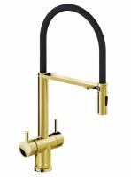 Смеситель для кухни с гибким изливом AltroBagno Flusso 050205 Gl