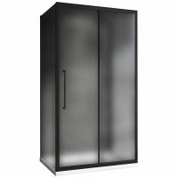 Душевое ограждение Abber Schwarzer Diamant 100 см AG30100BMH-S80BM-S80BM