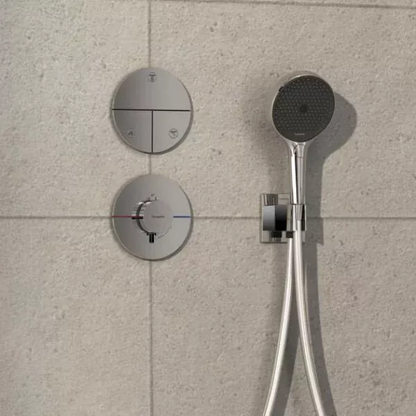 Фото термостатический смеситель для душа hansgrohe shower select comfort s 15559000