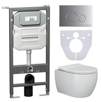 Унитаз с инсталляцией Сет 4 в 1 Ceramicanova CN3001_1001M_1000