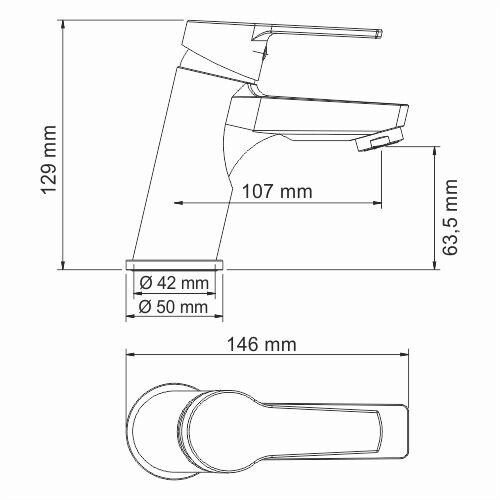 Фото смеситель для раковины wasserkraft rhin 4400 4403