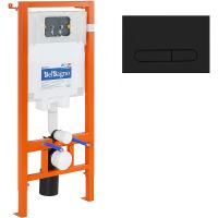 Инсталляция для унитаза с панелью смыва BelBagno BB002-80/BB007-PR-NERO.M