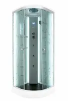 Душевая кабина DTO 100x100 см EM1510LED+GM с гидромассажем