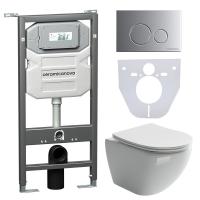 Унитаз с инсталляцией Сет 4 в 1 Ceramicanova CN4002_1001M_1000