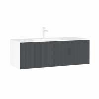 Тумба с раковиной Orka Cube 120 см, цвет: антрацит 3000381