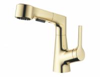 Смеситель для раковины Wonzon & Woghand, цвет: Брашированное золото WW-121B108-BG