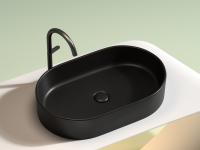 Раковина накладная Ceramicanova Element 60.8 см, цвет: черный CN6048MB