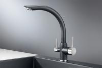 Смеситель для кухни Granula 2304, ШВАРЦ
