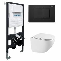 Унитаз с инсталляцией Abber Bequem AC1131TC-AC0105-AC0120MB