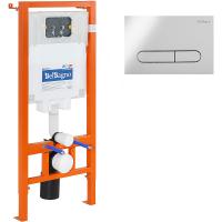 Инсталляция для унитаза с панелью смыва BelBagno BB002-80/BB005-PR-CHROME