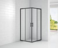 Душевое ограждение Cezares Eco ECO-O-A-2-100-C-NERO 100 см