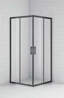 Душевое ограждение Cezares ECO-O-A-2-90-C-NERO 90x90 см