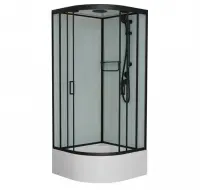 Душевая кабина Frank F400/2 М Black 100x100 см 20072
