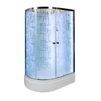 Душевая кабина DTO 120x80 см EM2712RNLED+GM с гидромассажем