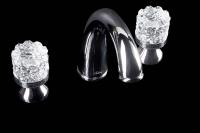 Смеситель для раковины на 3 отверстия Boheme Crystal Luxury Options 277-CRST