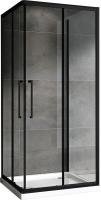 Душевое ограждение Abber Schwarzer Diamant 100x100 см AG02100BH-S100B