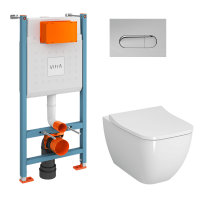 Унитаз с инсталляцией Vitra Shift 9855B003-7206