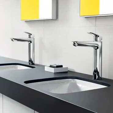 Фото смеситель для раковины hansgrohe logis 71090000_vstv