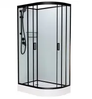 Душевая кабина Frank F411L/R М Black 80x110 см 20055