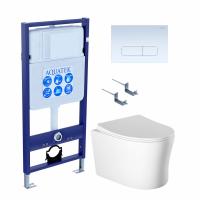 Унитаз с инсталляцией Акватек Ника SET AQUATEK НИКА-013 4в1