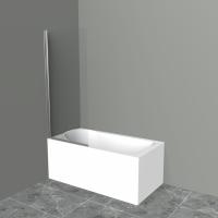 Шторка на ванну BelBagno UNO-V-1-70/150-C-Cr 70 см