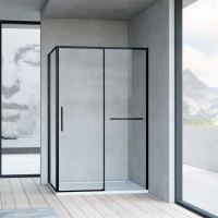 Душевое ограждение Vincea Slim Soft 100x100 см  VSR-1SS1010CLB