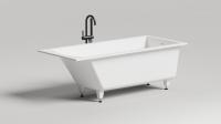 Ванна из искусственного камня Salini Cascata Kit 170x75 см 104313G глянцевая