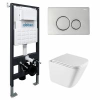 Унитаз с инсталляцией Abber Rechteck AC1219TC-AC0105-AC0121