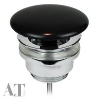 Донный клапан AeT свободный слив, цвет: черный матовый A037105