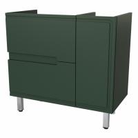 Тумба под раковину Taliente Olejo 90 см TA-MBC-90PR(L)-grigio verde
