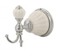 Крючок Migliore Olivia, цвет: белый/хром ML.OLV-60.609.BI.CR