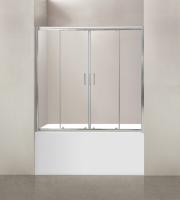 Шторка на ванну BelBagno UNO-VF-2-150/145-C-Cr 150 см