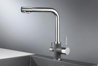 Смеситель для кухни Granula 3015, XРОМ/ГРАФИТ