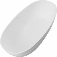 Ванна из искусственного камня Allen Brau Solid Stone Krion Oval 170x80 см 2.35003.21 белый матовый