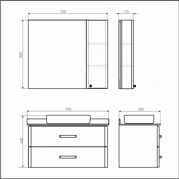 Фото тумба с раковиной comforty амстердам 95 см 00-00014001