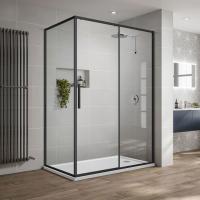 Душевое ограждение Vincea Slim-U 90x120 см  VSR-2SU9012CLB