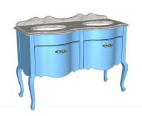 Тумба под раковину Caprigo Бурже 140 см, цвет: bianco antico (B002) 11019