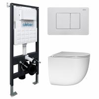 Унитаз с инсталляцией Abber Bequem AC1132TC-AC0105-AC0120MW