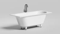 Ванна из искусственного камня Salini Ornella Axis Kit 170x70 см 104713G глянцевая
