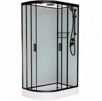 Душевая кабина Frank F412 L/R Black 110x80 см 214214