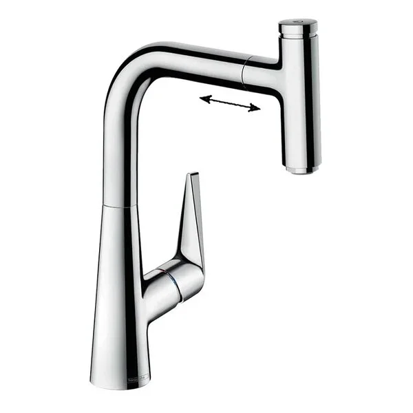 Фото смеситель для кухонной мойки hansgrohe talis select 73853000