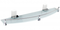 Полка стеклянная WasserKraft Leine K-5044WHITE