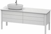 Тумба под раковину Duravit Luv 173 см, цвет: белый матовый сатиновый лак LU9568L3636
