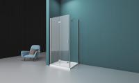 Душевое ограждение BelBagno ALBANO-ASH-1-80/90-C-Cr 80x90 см