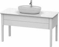 Тумба под раковину Duravit Luv 133 см, цвет: белый матовый сатиновый лак LU956103636