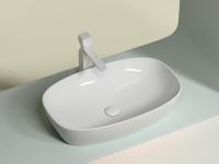 Раковина накладная Ceramicanova Element 60 см, цвет: белый CN6049