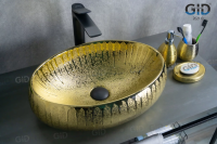 Раковина накладная Gid 9030g 48 см