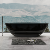 Ванна из полиэфирной смолы Abber Kristall 180x85 см AT9702Onyx