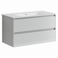 Тумба под раковину Sancos Cento 90 см, цвет: белый глянец CN90W