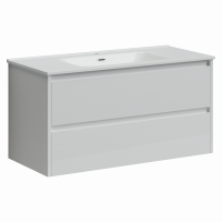 Тумба под раковину Sancos Libra 100 см, цвет: белый LB100W